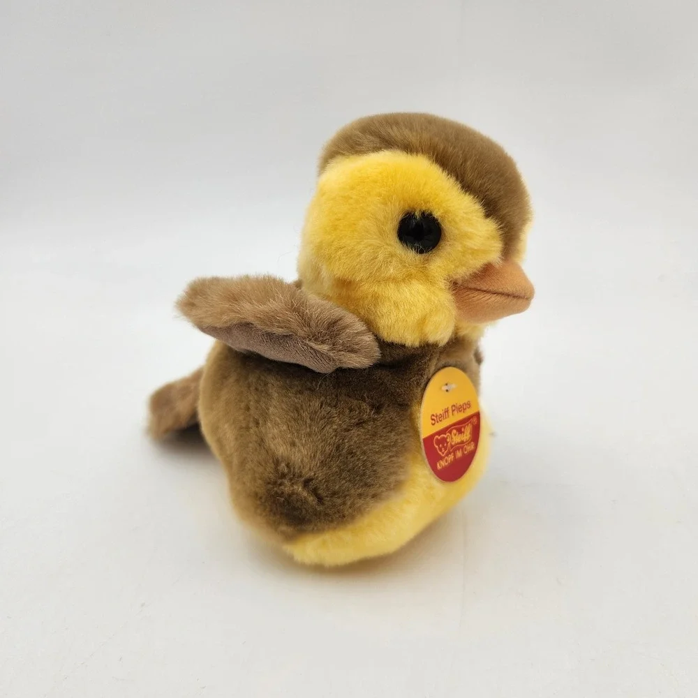 Steiff Pieps Goldammer 12 Yellow Bird Plush 057786 Made in Germany Button in Ear